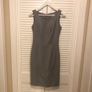 H&M Light Gray Sleeveless Sheath Dress